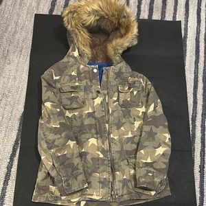 Vintage Havana girls coat, star camo with fleece lining